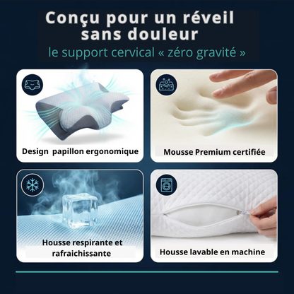 ZÖVAA™ – Oreiller Cervical Ergonomique